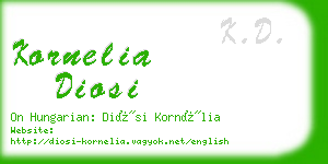 kornelia diosi business card